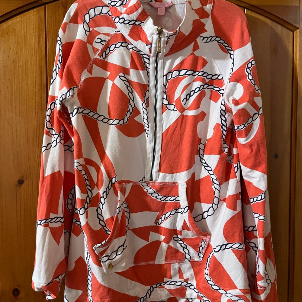 Lilly Pulitzer Red and White Patterned Top